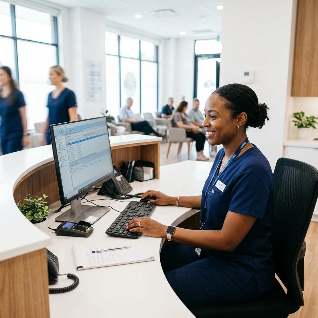 Healthcare support professional at work
