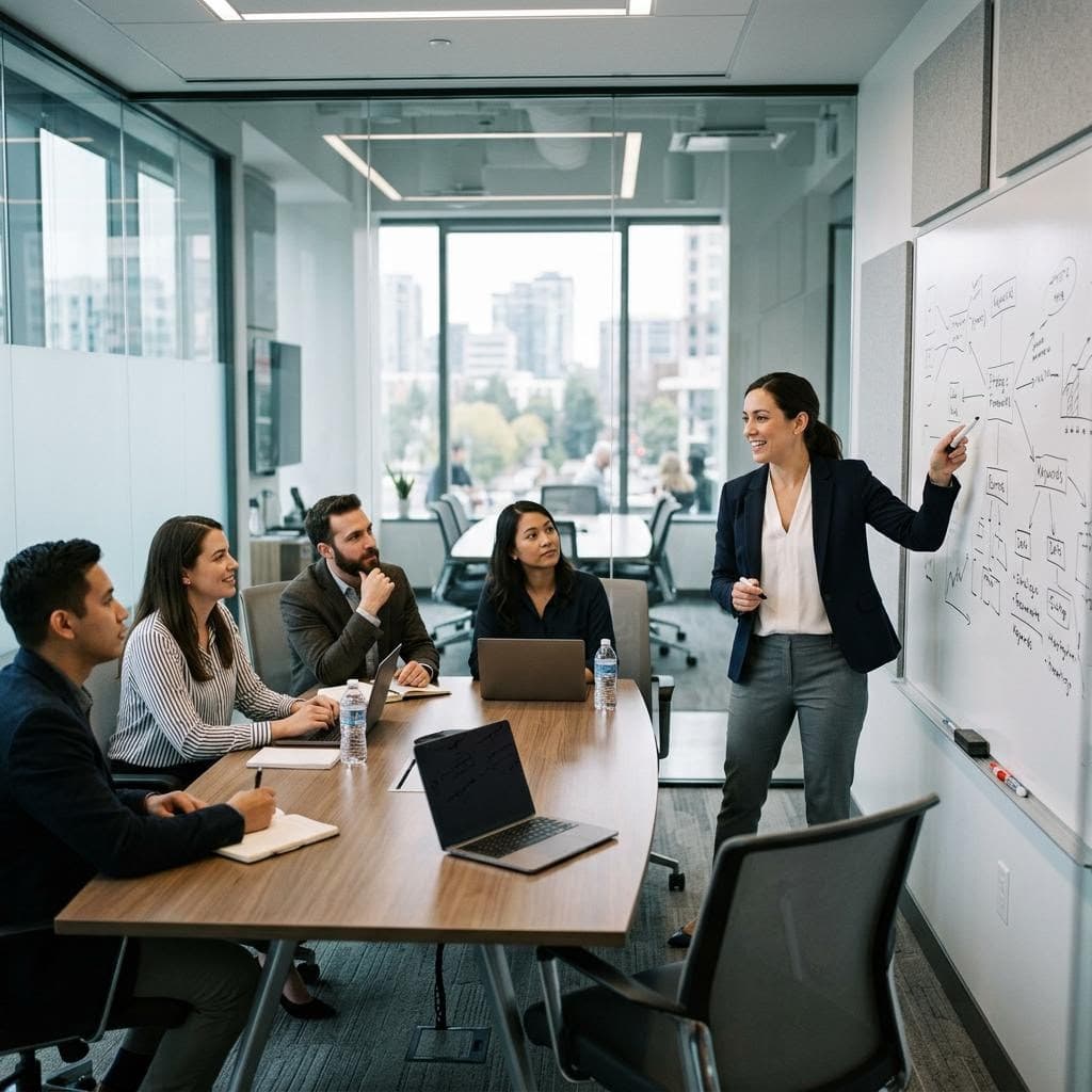 Professional services support specialist at work