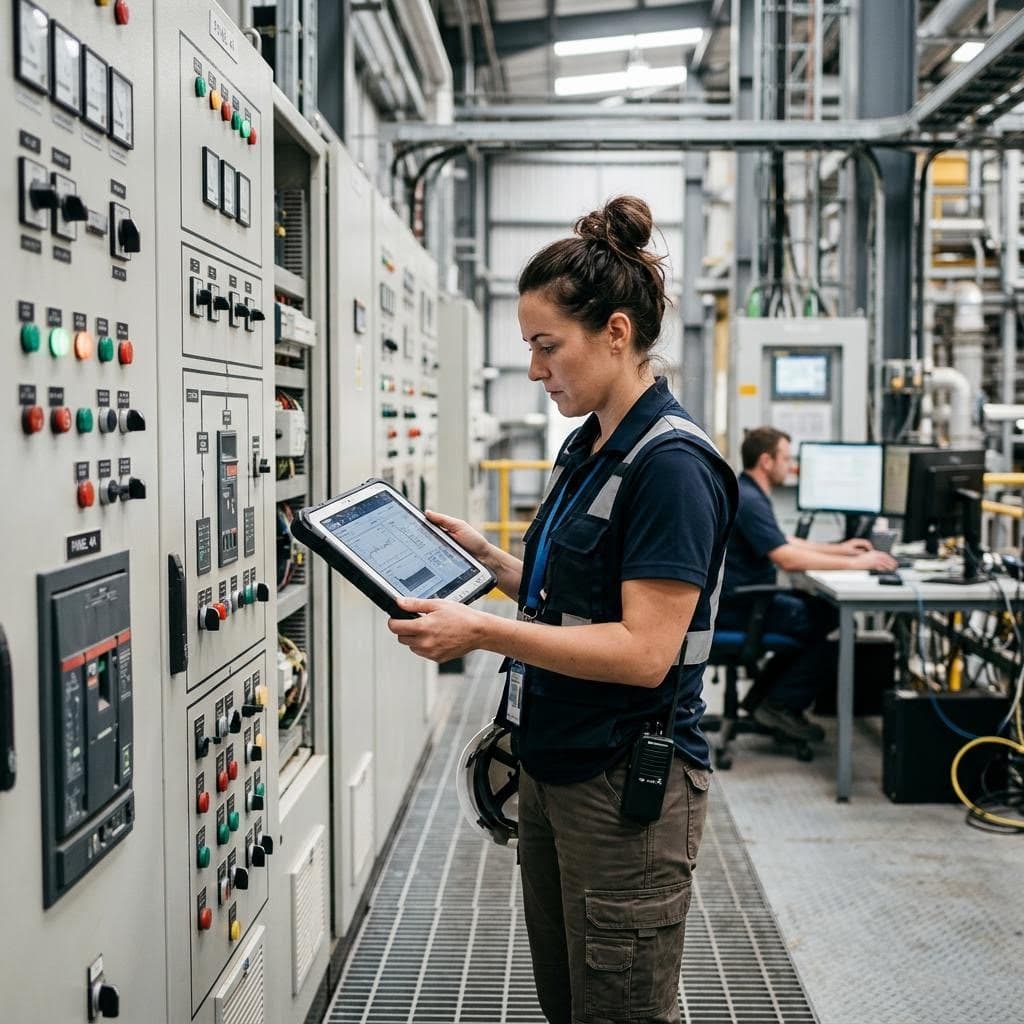 Utilities support professional at work