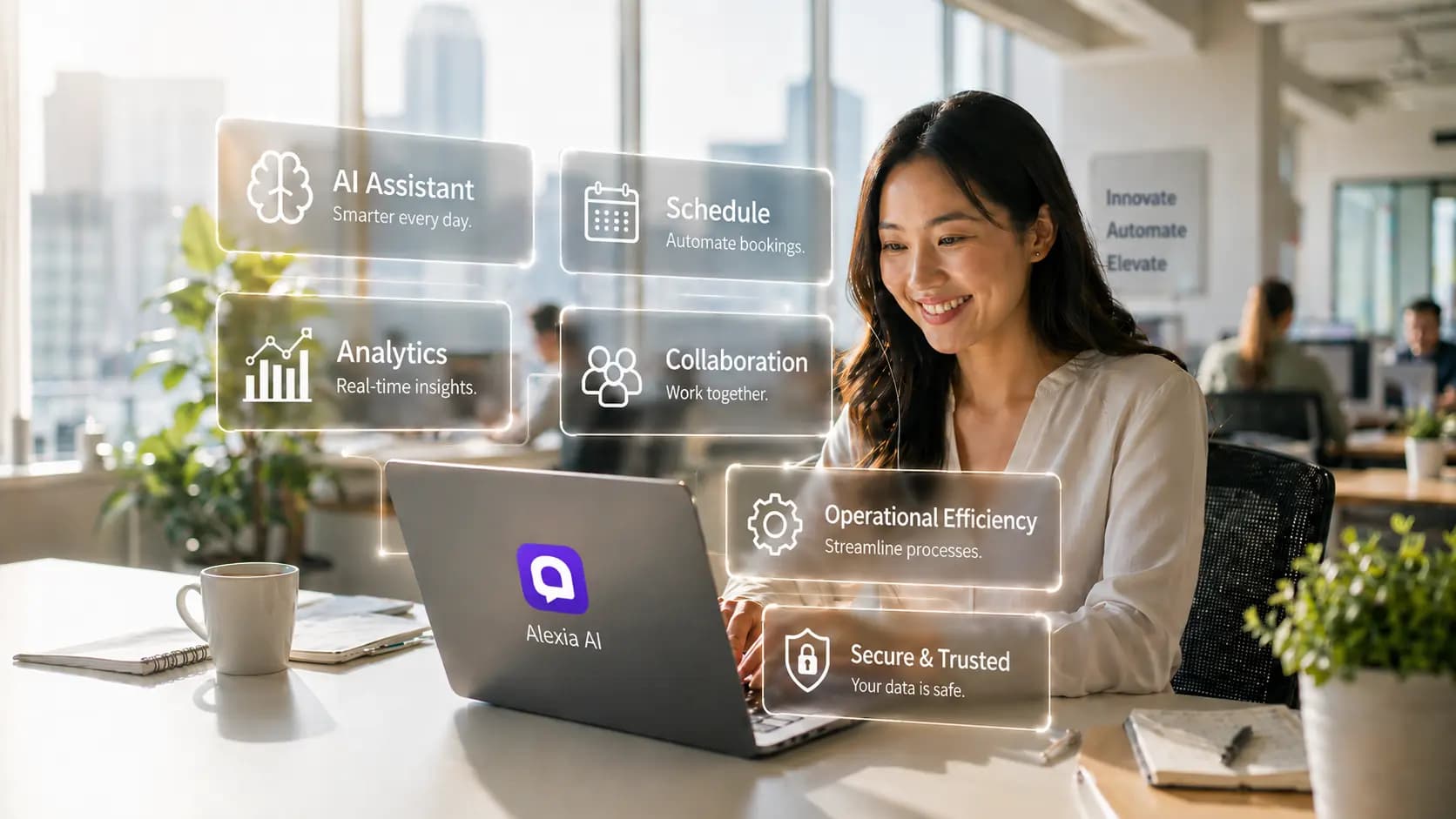 Alexia.ai is free for everyone: one Free plan, $10 of AI credits every month