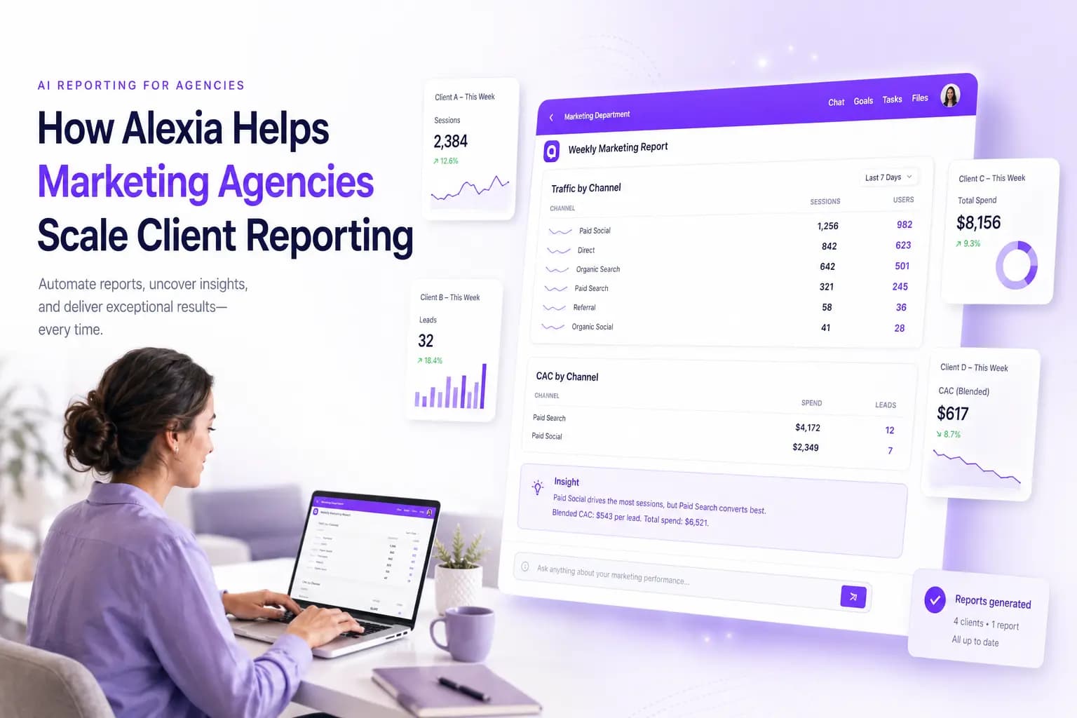 How Alexia Helps Marketing Agencies Scale Client Reporting