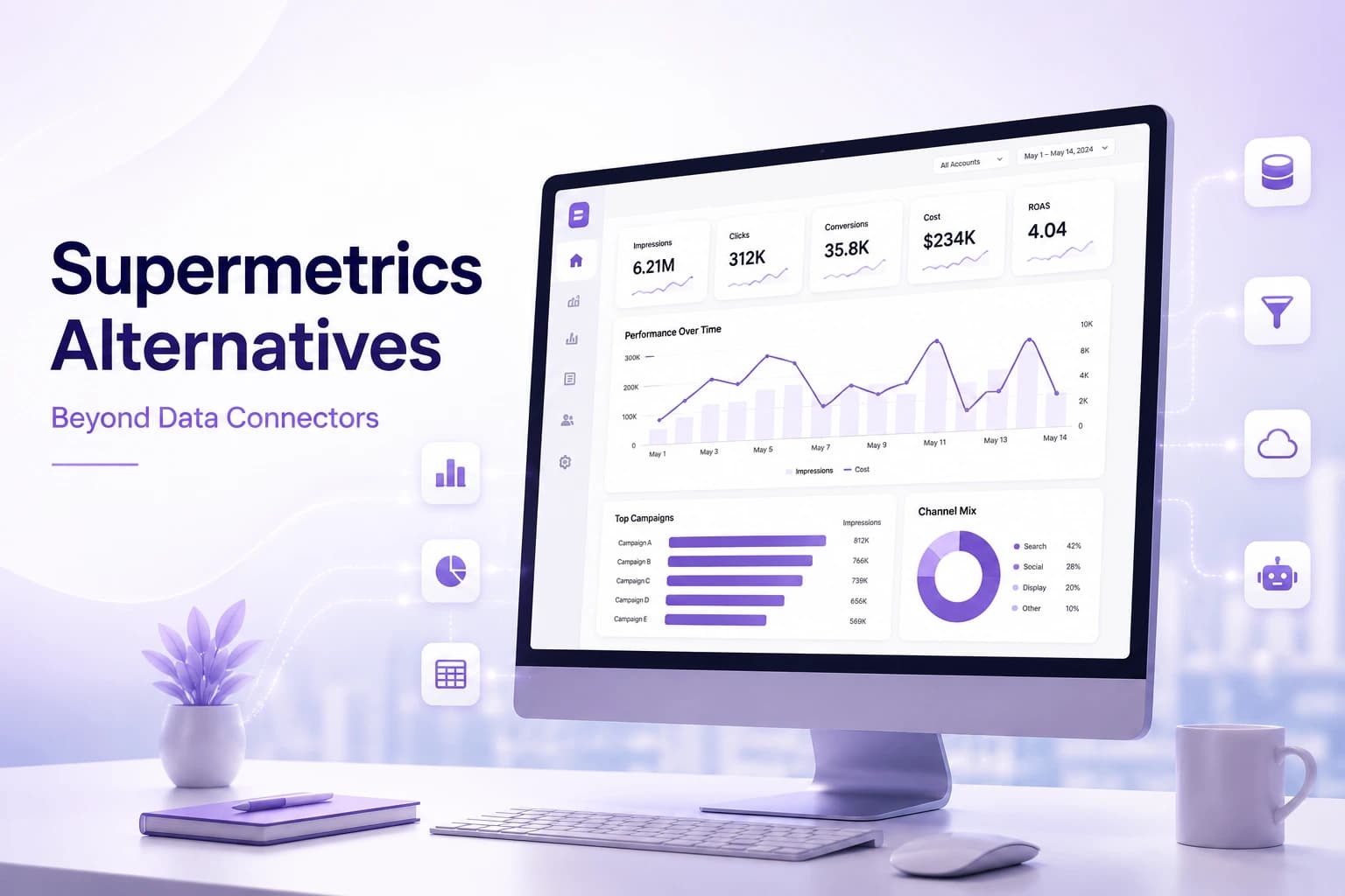 Tools Like Supermetrics: 7 Alternatives That Go Beyond Data Connectors