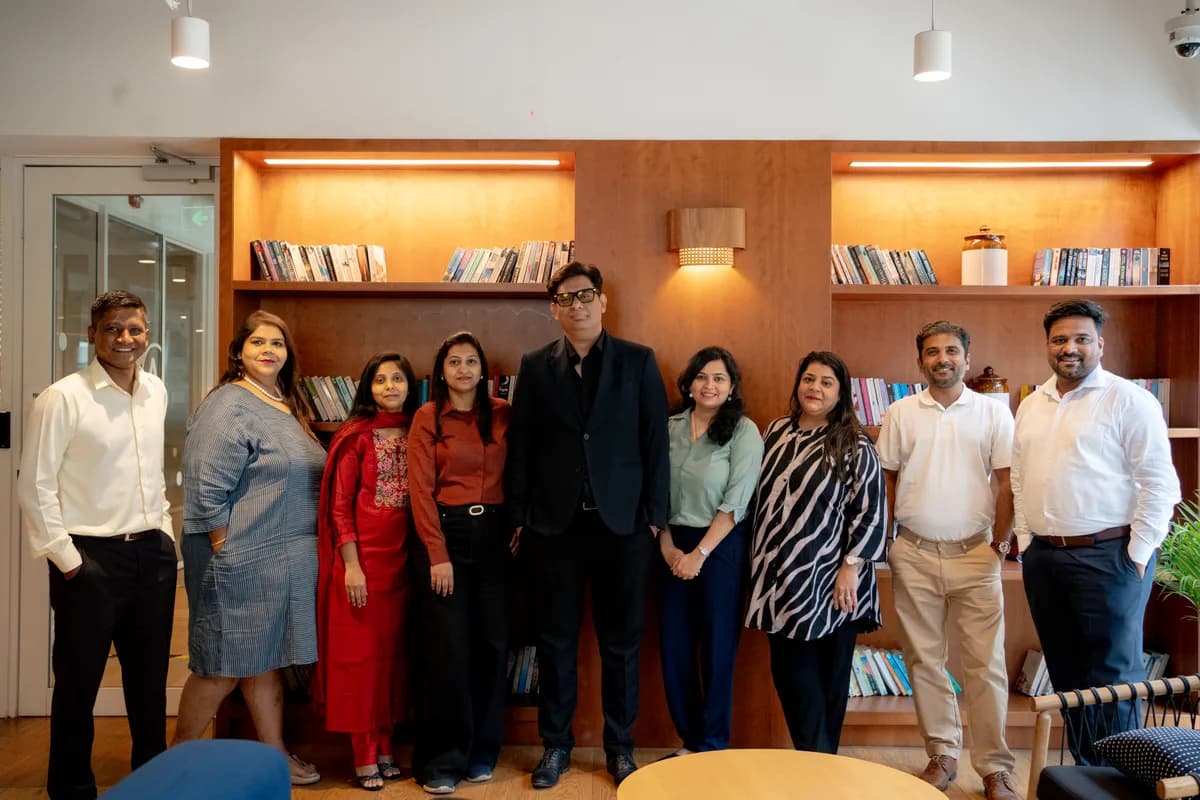 The India team at their co-working hub
