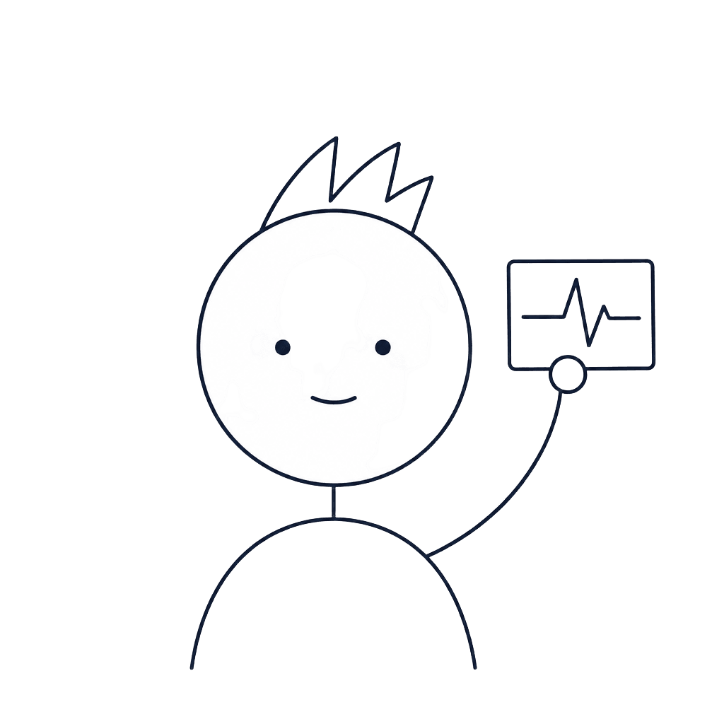 Pulse character illustration
