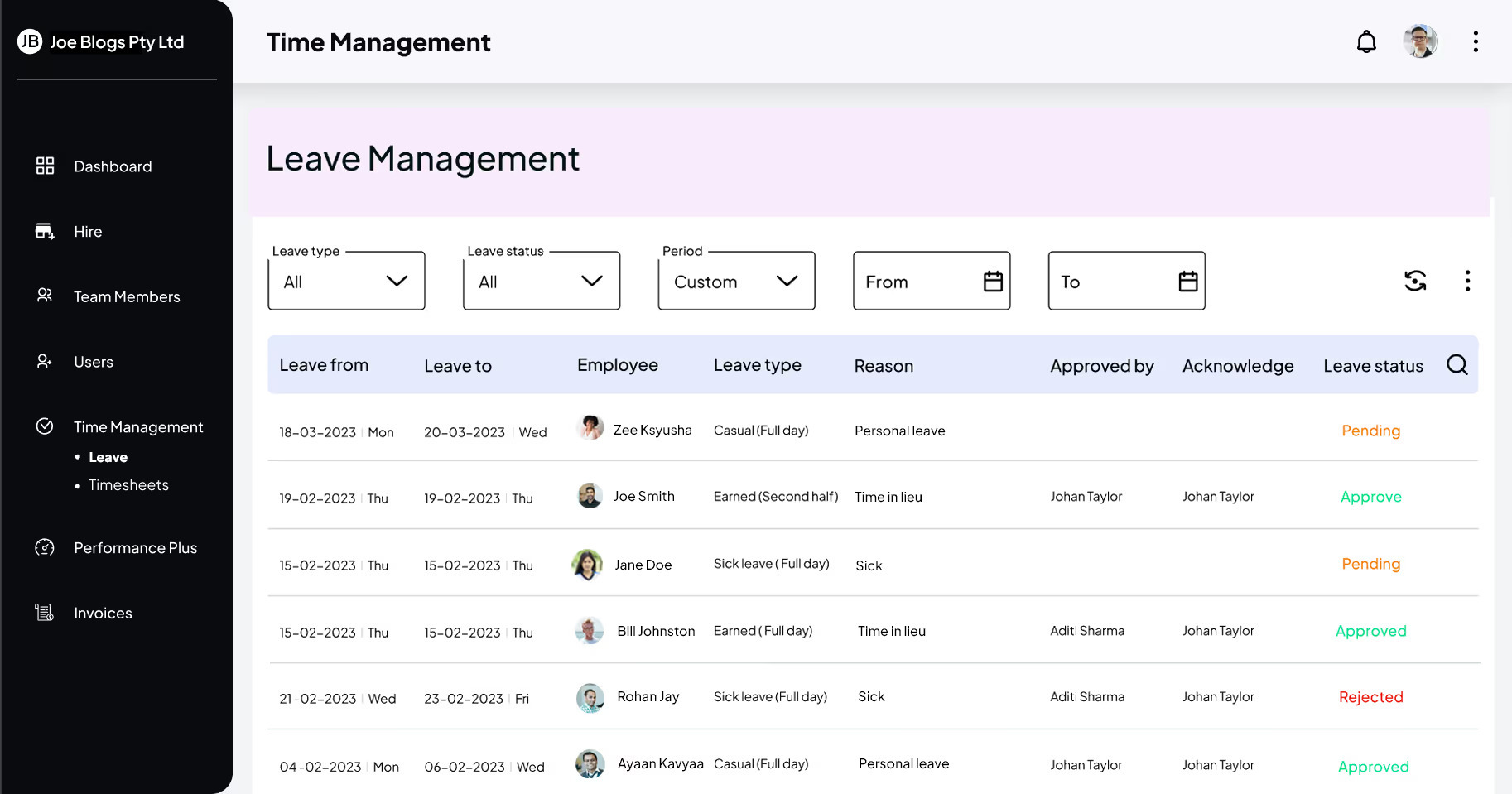 Leave Management