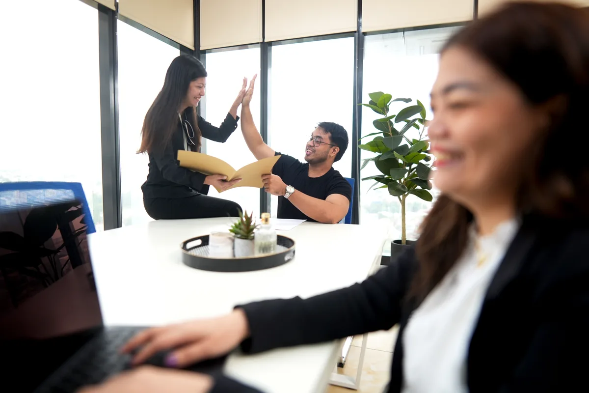 Professional accounts payable officer working