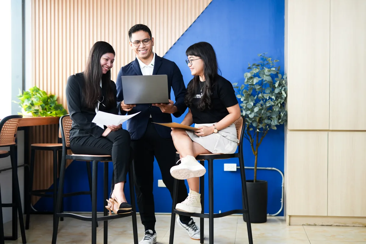 Professional business analyst working