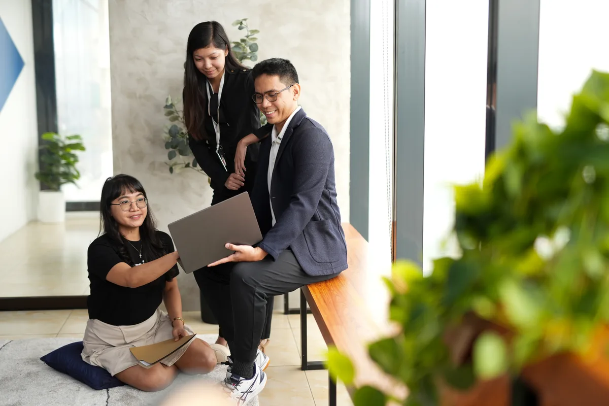 Professional paralegal working