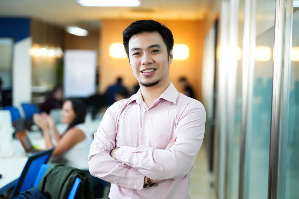 Professional HR specialist working